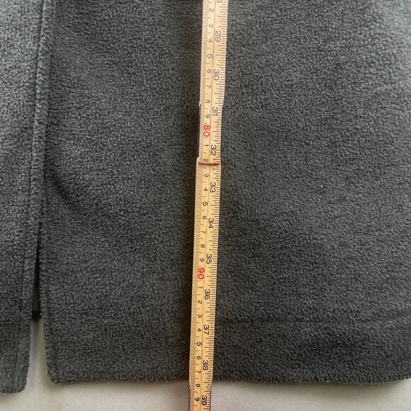 REI Where To Long Coat Womens M Fleece Gray Button Front Notch Collar Car Coat - Picture 7 of 10